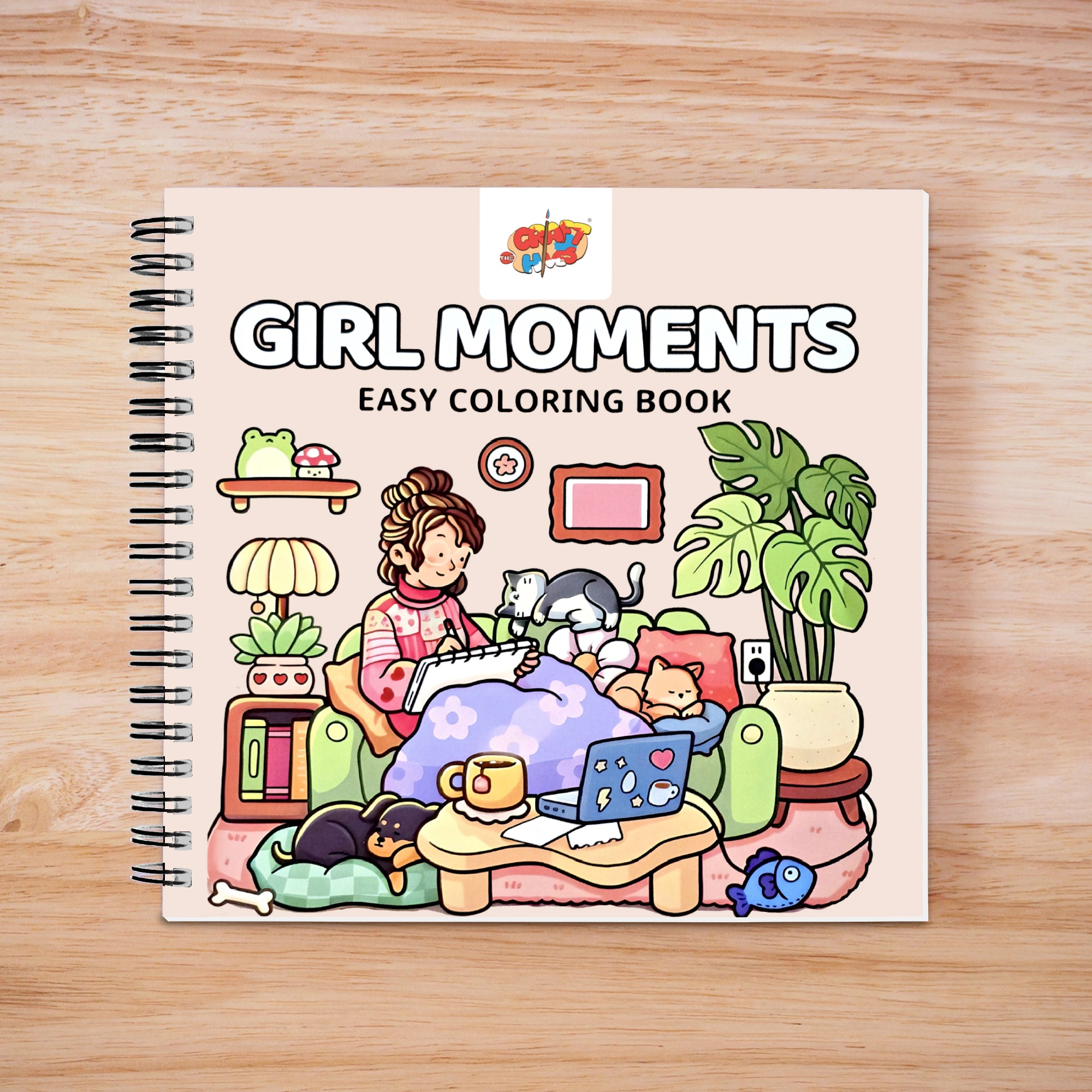 Girls Moment- Easy Coloring Books | 12 Acrylic Markers
