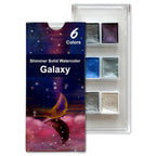 Galaxy Metallic Shimmer Watercolor Set – 6 Solid Pans | Professional & Shimmering Colors
