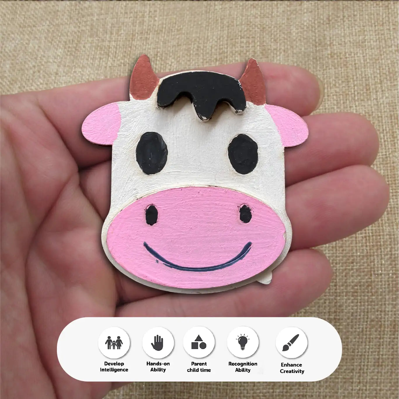 Fridge Magnets DIY Art and Craft Paint kit for Kids 4+ Years 8 Pieces - The Crafthives