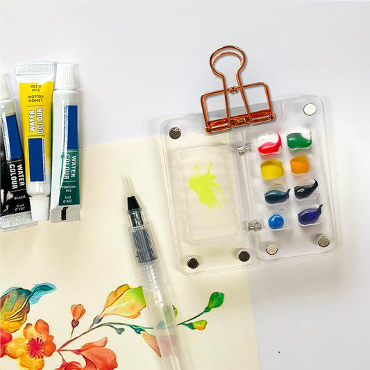 The Crafthives Mini Travel Acrylic Art Kit – Metal Clip