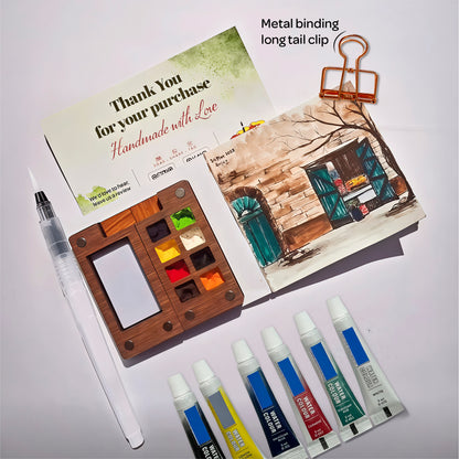 The Crafthives Mini Travel Art Kit with metal clip