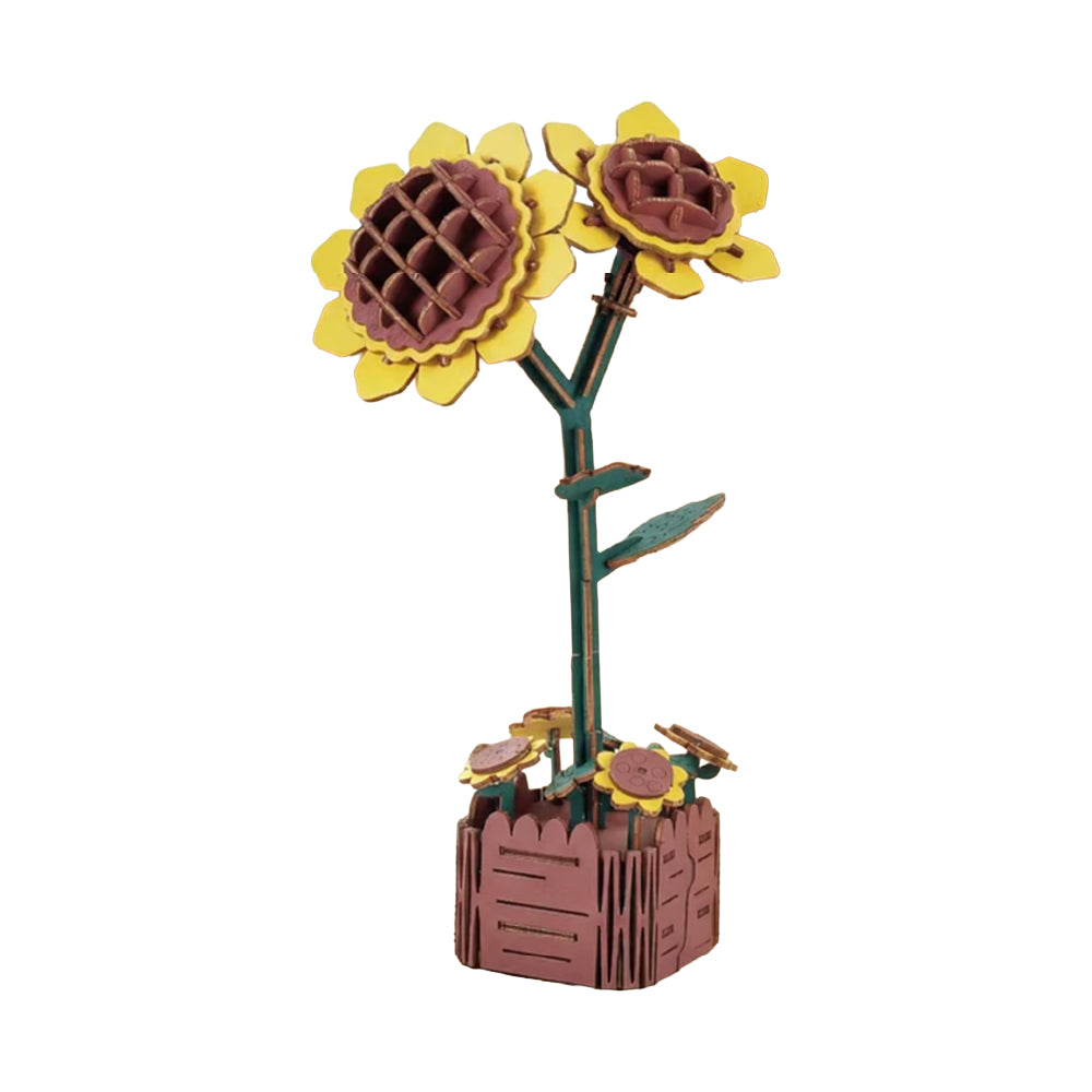 Sunflower 3D Wooden Flower Pot DIY Craft Kit