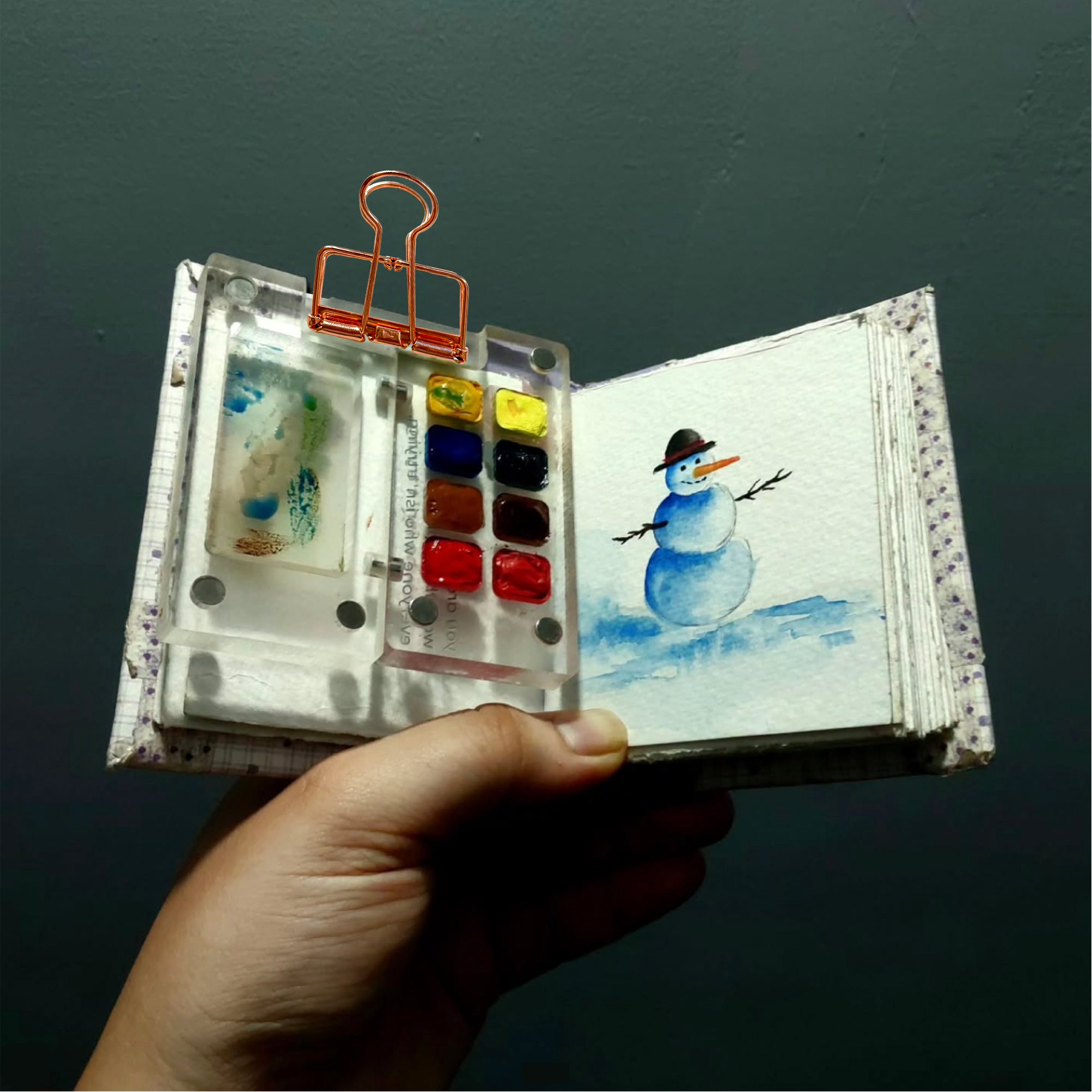 The Crafthives Mini Travel Acrylic Art Kit – Metal Clip