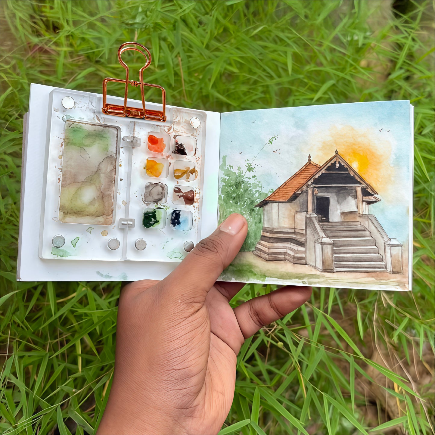 The Crafthives Mini Travel Acrylic Art Kit – Metal Clip