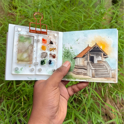 The Crafthives Mini Travel Acrylic Art Kit – Metal Clip