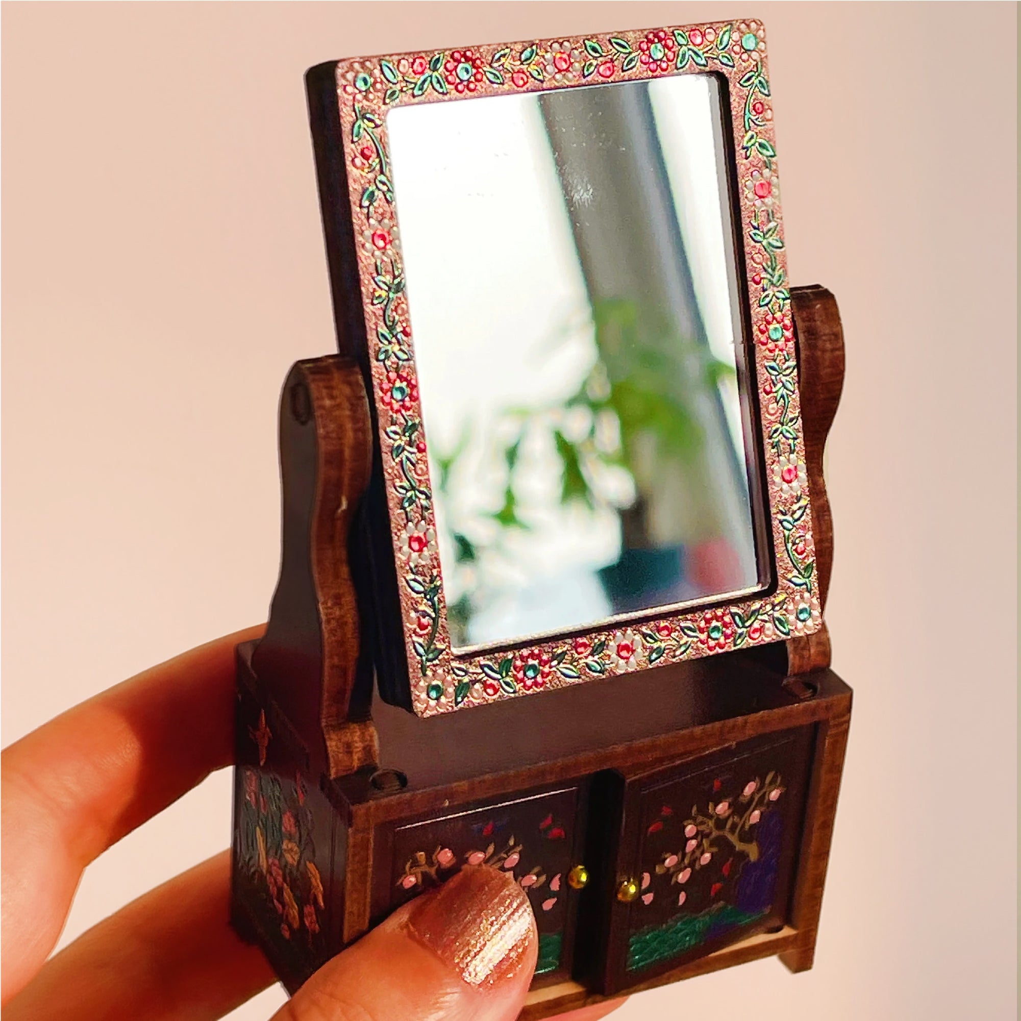 DIY Mini Wooden Vintage Mirror Kit – DIY Retro Home Décor Craft Set