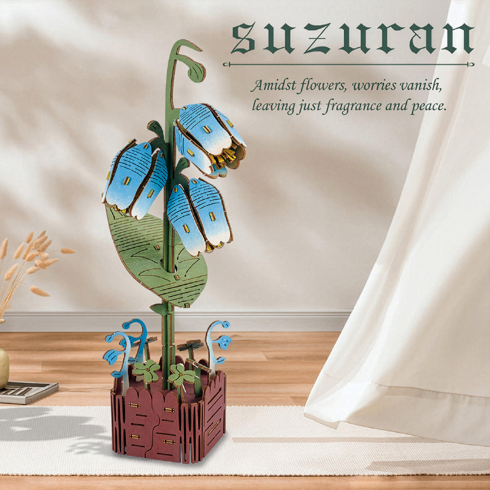 Bluebell 3D Wooden Flower Pot DIY Craft Kit