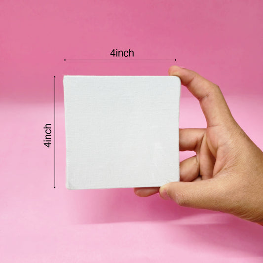 4x4 Inch Art Painting Canvas Set of 2 - The Crafthives