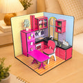 DIY 3D Wooden Miniature Kitchen Kit