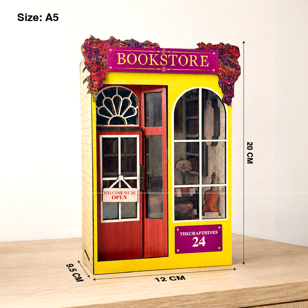 DIY Miniature Bookstore Kit