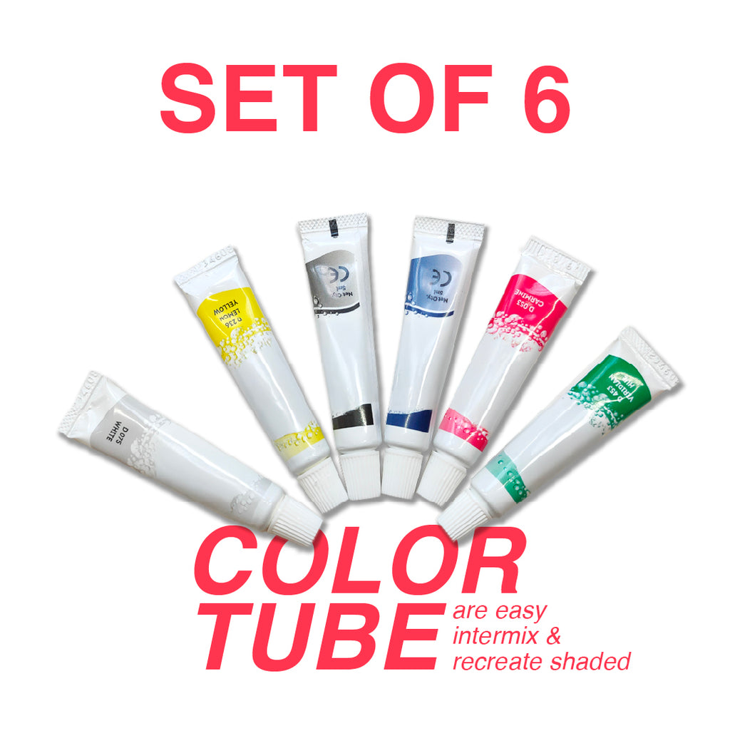 Water Color Tube 6 Primary Colors - The Crafthives