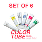Water Color Tube 6 Primary Colors - The Crafthives