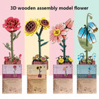 Sunflower 3D Wooden Flower Pot DIY Craft Kit