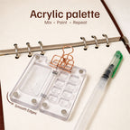 The Crafthives Premium Leather Refillable Watercolor Journal | Travel Art Kit