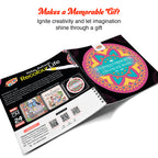 Mandala Coloring Book Advanced with 12 Acrylic Colors – Spiral Bound, 250 GSM Premium Paper (24 Designs) - The Crafthives