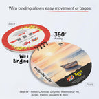 Round Artist Sketch Book – 7 Inch | Boat Theme