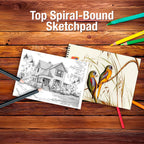 Artist Sketch Book – A4 Landscape | 250 GSM Premium Paper | Bird