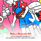 Bestie Moments – Cute & Girly Coloring Book | 12 Acrylic Marker - The Crafthives