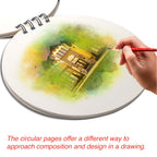 Round Artist Sketch Book – 7 Inch | Autumn Theme