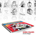 Anime Coloring Book | With 24 Sketch Pens – The Crafthives