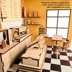 DIY 3D Wooden Miniature Cafe Kit