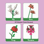 DIY Wooden Flower Bouquet 3D Wooden Puzzle