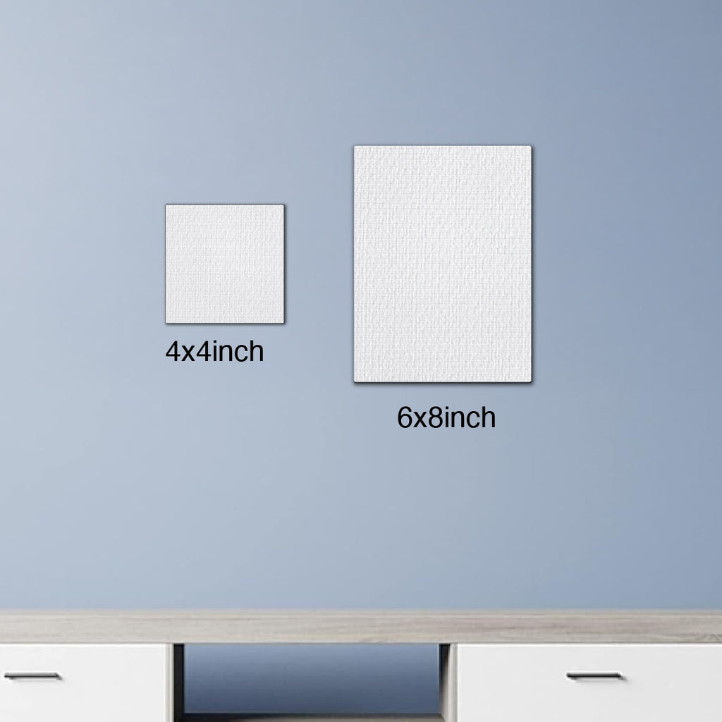 4x4 Inch Art Painting Canvas Set of 2 - The Crafthives