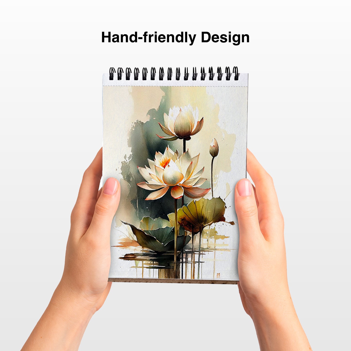 Artist Watercolor Sketch Book – A5 | 230 GSM | Wooden Cover