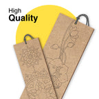 Wooden Bookmarks – Mandala & Pichwai Art | Set of 4 - The Crafthives