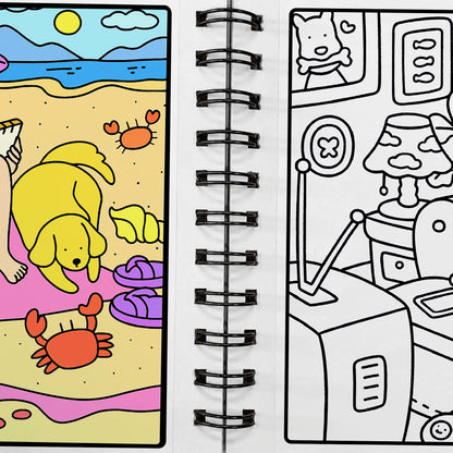 Girls Moment- Easy Coloring Books | 12 Acrylic Markers