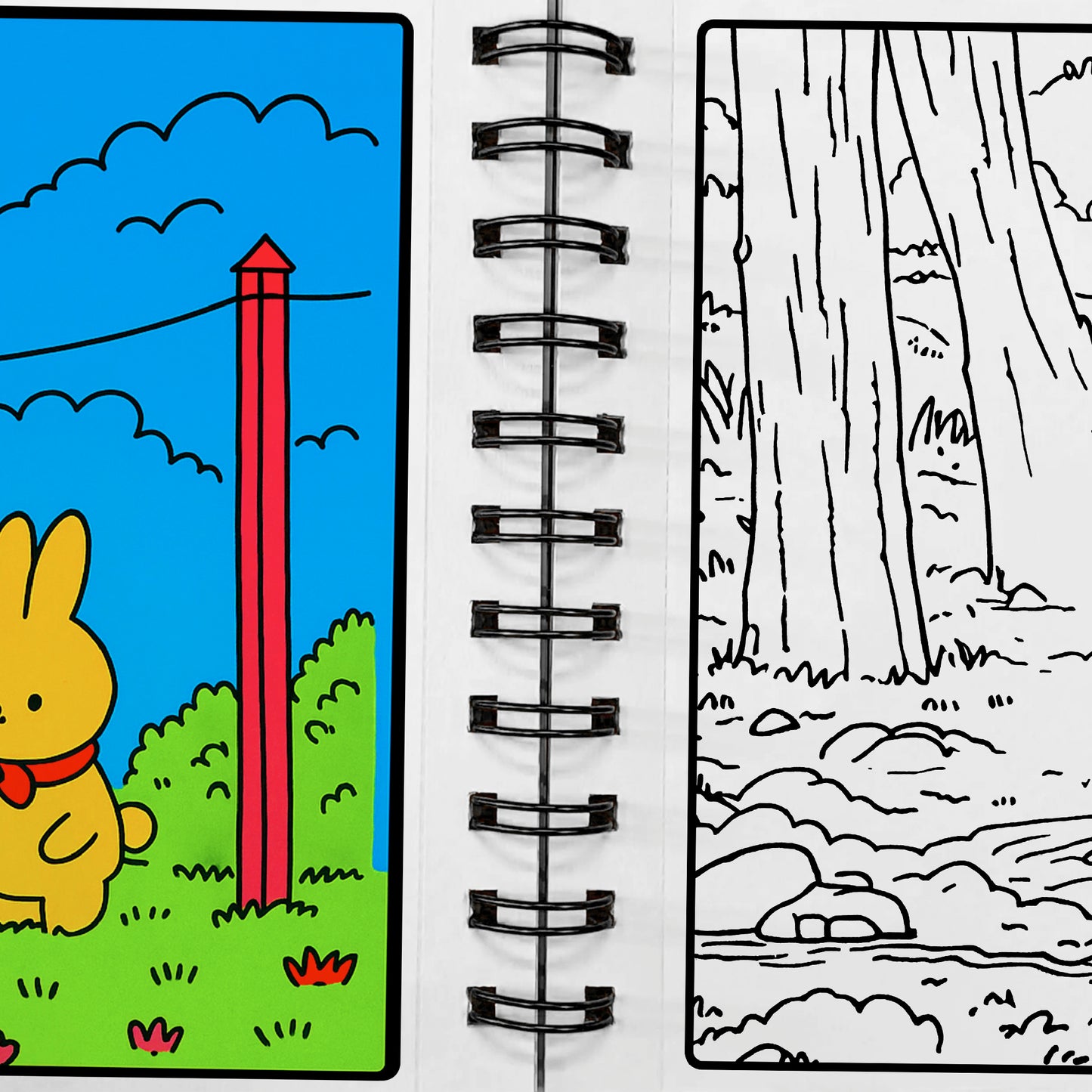 My Fuzzy Buddies- Comfy & Adorable Coloring Books | 12 Acrylic Markers