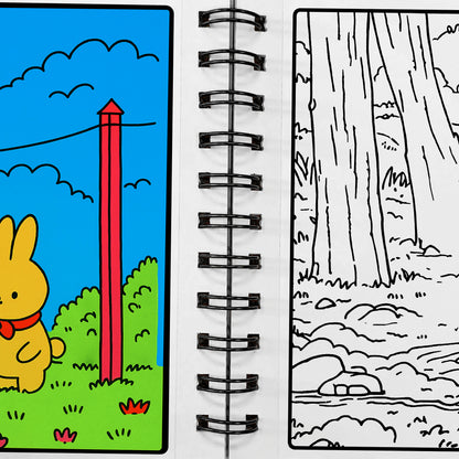 My Fuzzy Buddies- Comfy & Adorable Coloring Books | 12 Acrylic Markers