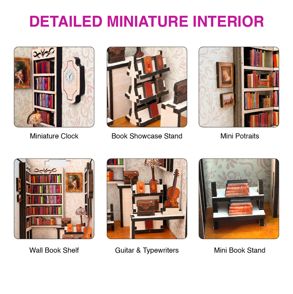 DIY Miniature Bookstore Kit