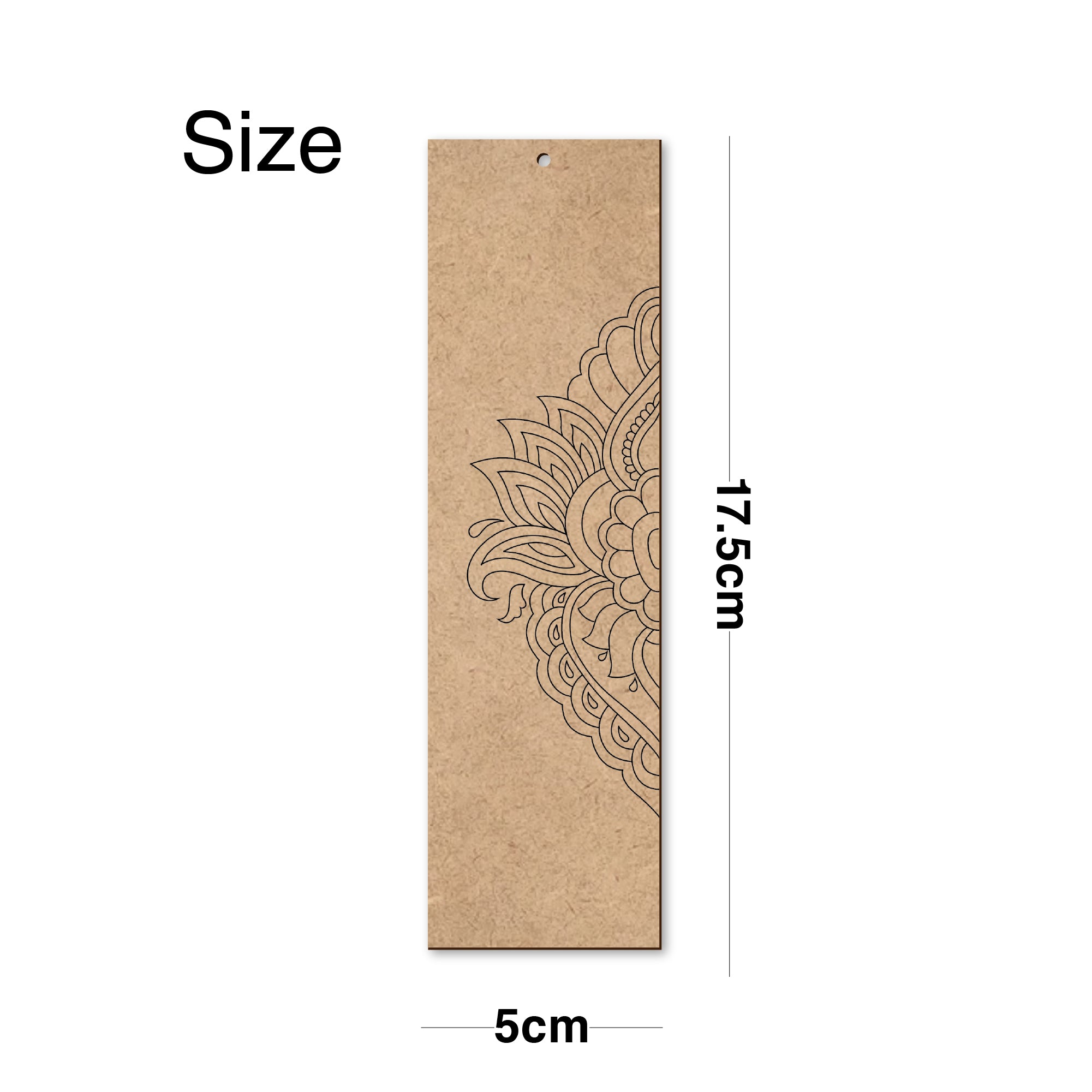 Mandala Wooden Bookmark Set – Pack of 4 with Paint Set
