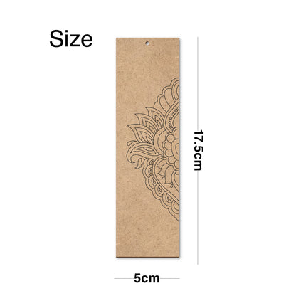 Mandala Wooden Bookmark Set – Pack of 4 with Paint Set