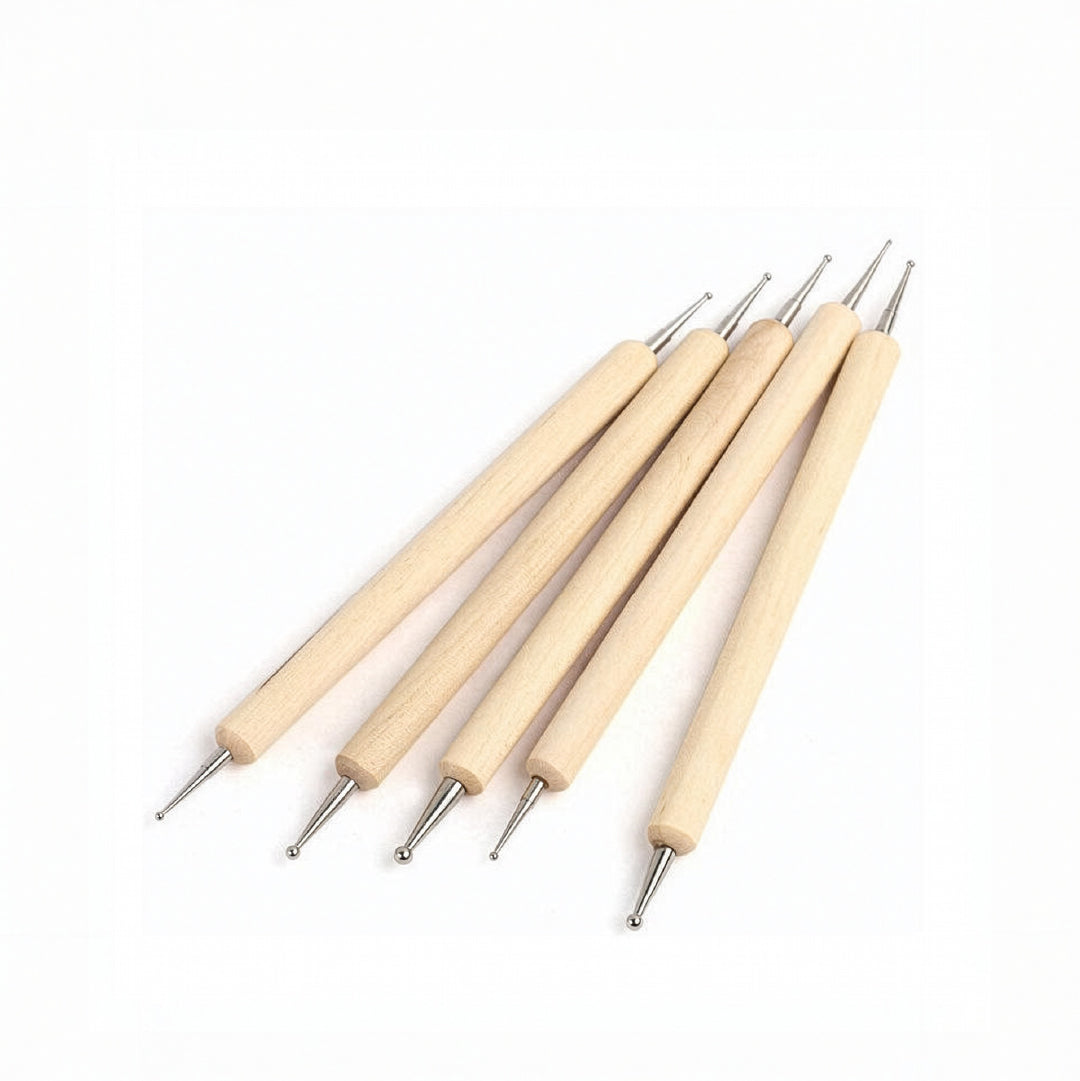 Dotting Tool Wooden 5 Pieces Set
