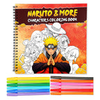 Anime Coloring Book | With 24 Sketch Pens – The Crafthives