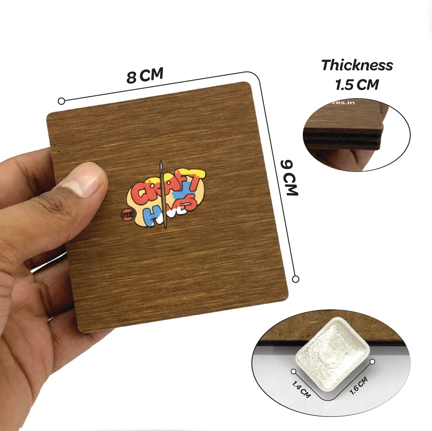 Metallic Watercolors Compact Palette | 12 Shades