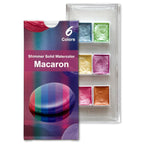 Macaron Metallic Shimmer Watercolor Set – 6 Solid Pans | Professional & Shimmering Colors