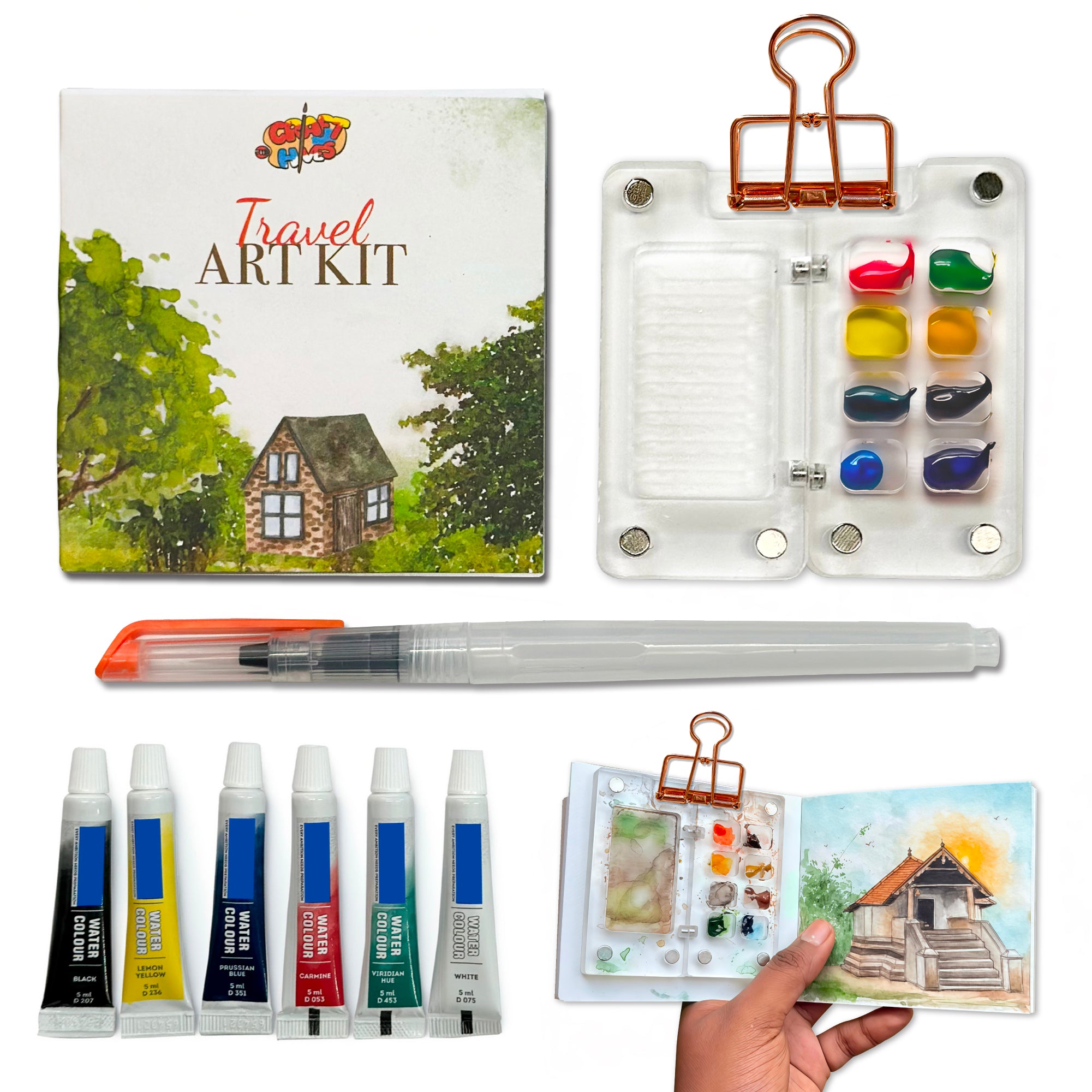 Mini Travel Art Kit -A World of Creativity in Your Pocket! | The Crafthives