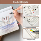 The Crafthives Mini Travel Art Kit- Acrylic (Water Colors Shades of 6) - The Crafthives
