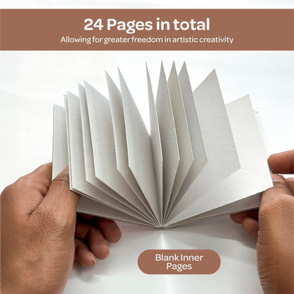 The Crafthives Mini Travel Art Kit- Acrylic (Water Colors Shades of 6) - The Crafthives