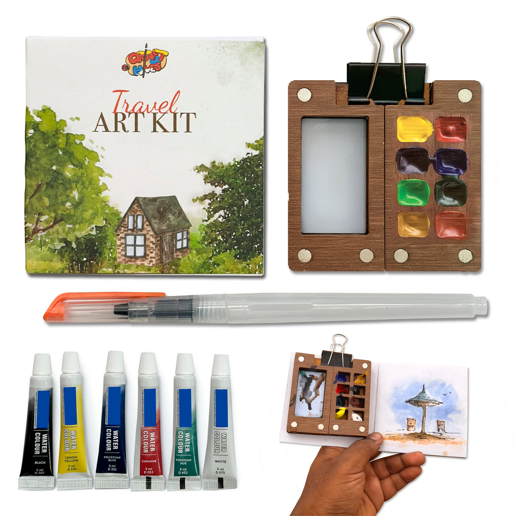 Mini Travel Art Kit -A World of Creativity in Your Pocket! | The Crafthives