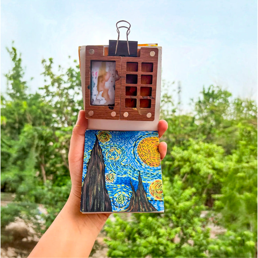 The Crafthives Mini Travel Art Kit (Free Watercolor Stretch book) - The Crafthives