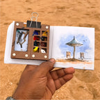 The Crafthives Mini Travel Art Kit (Free Watercolor Stretch book) - The Crafthives