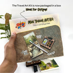 The Crafthives Mini Travel Art Kit (Free Watercolor Stretch book) - The Crafthives