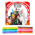 Anime Coloring Book | With 24 Sketch Pens – The Crafthives