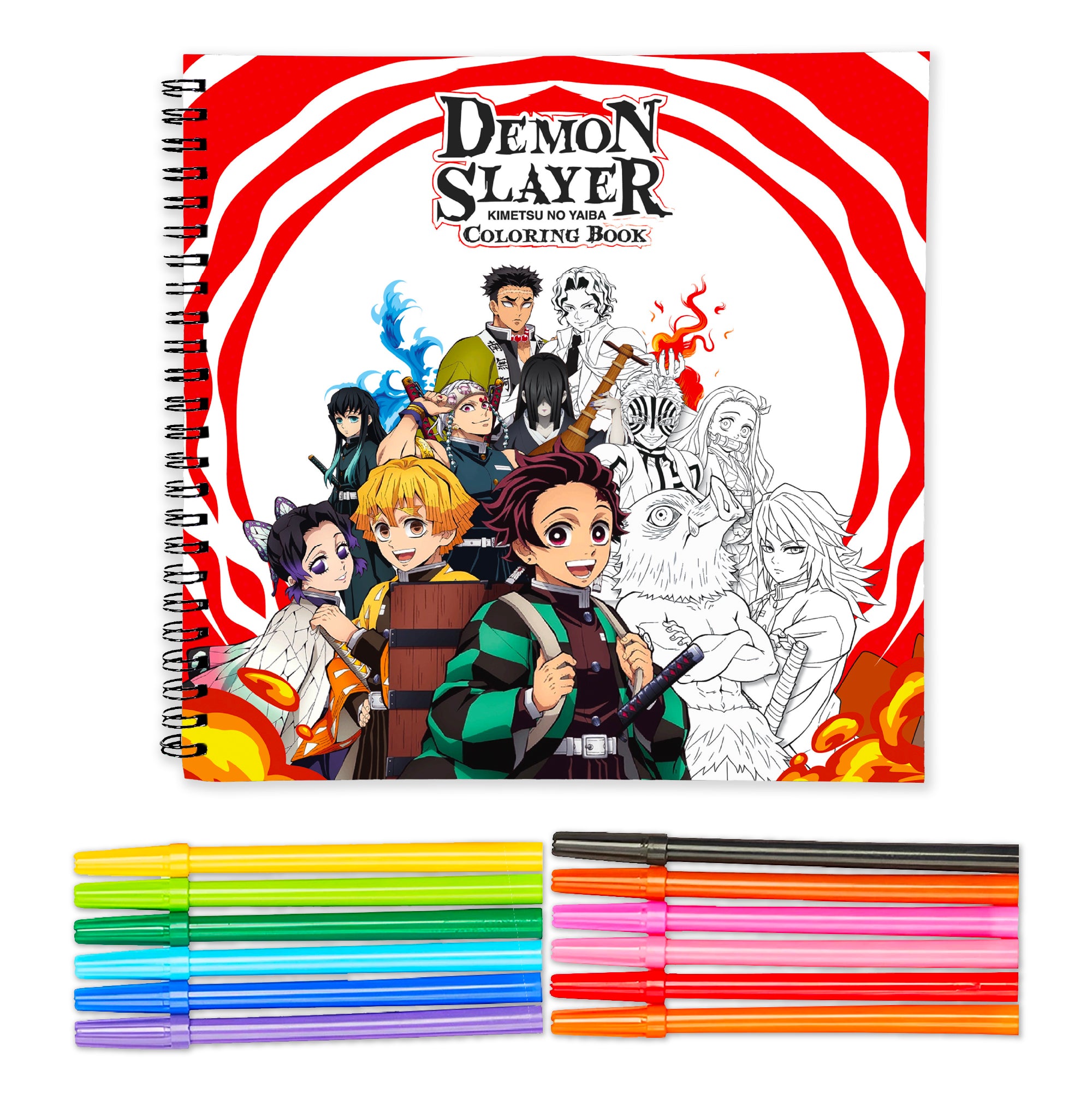 Anime Coloring Book | With 24 Sketch Pens – The Crafthives