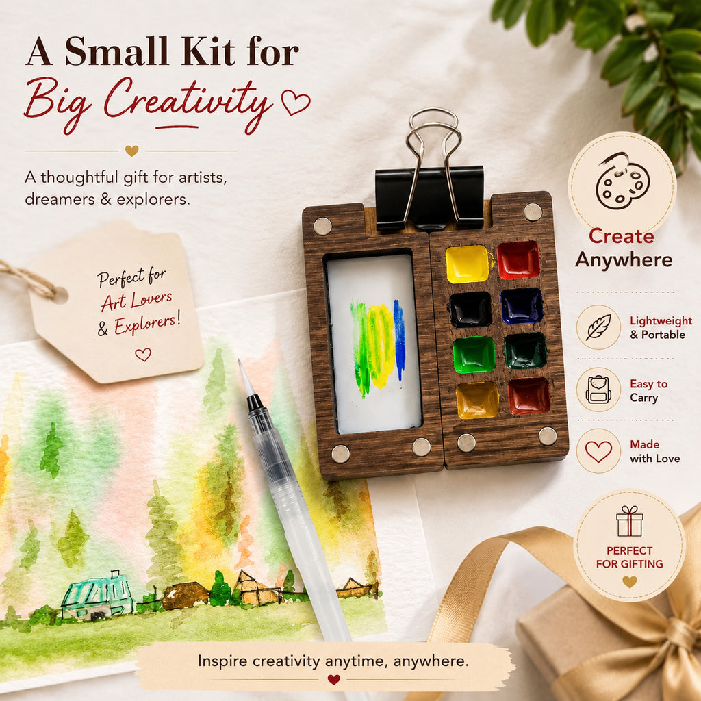 Mini Travel Art Kit -A World of Creativity in Your Pocket! | The Crafthives