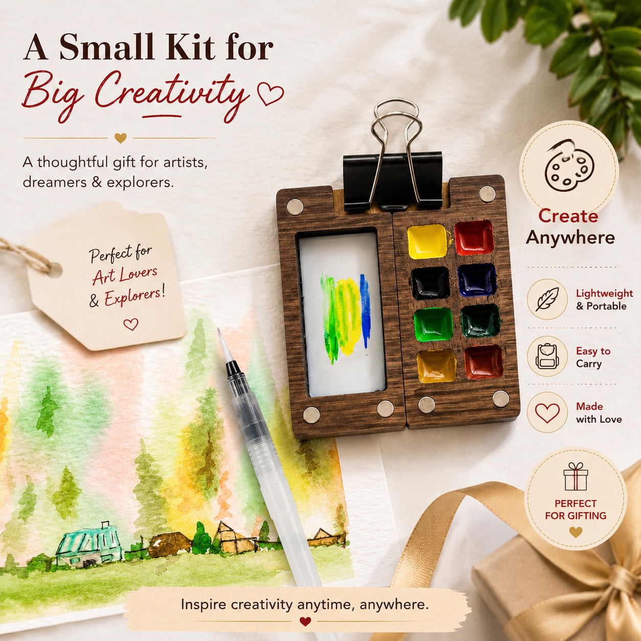 Mini Travel Art Kit -A World of Creativity in Your Pocket! | The Crafthives